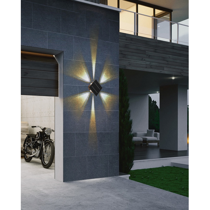 Iluminação solar de parede LED com sensor LED/2W/5V IP54
