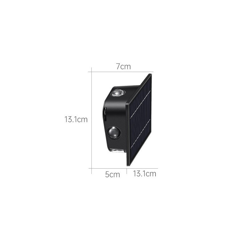 Iluminação solar de parede LED com sensor LED/2W/5V IP54