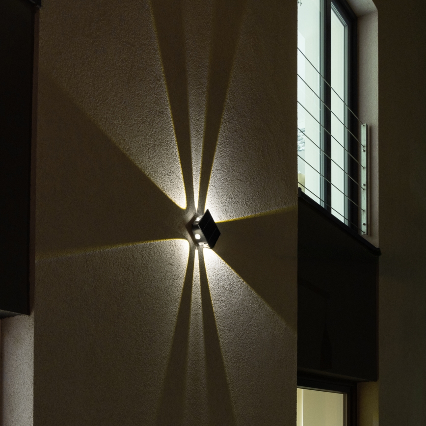 Iluminação solar de parede LED com sensor LED/2W/5V IP54