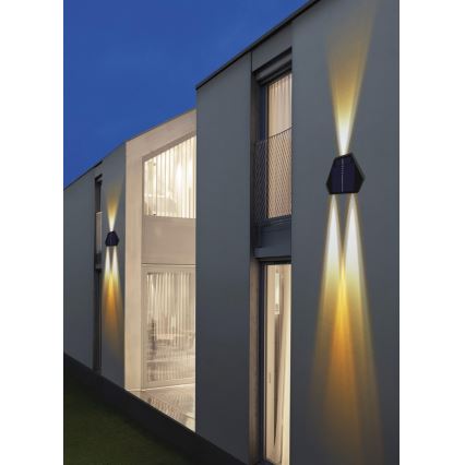 Iluminação solar de parede LED com sensor LED/2W/5V IP54