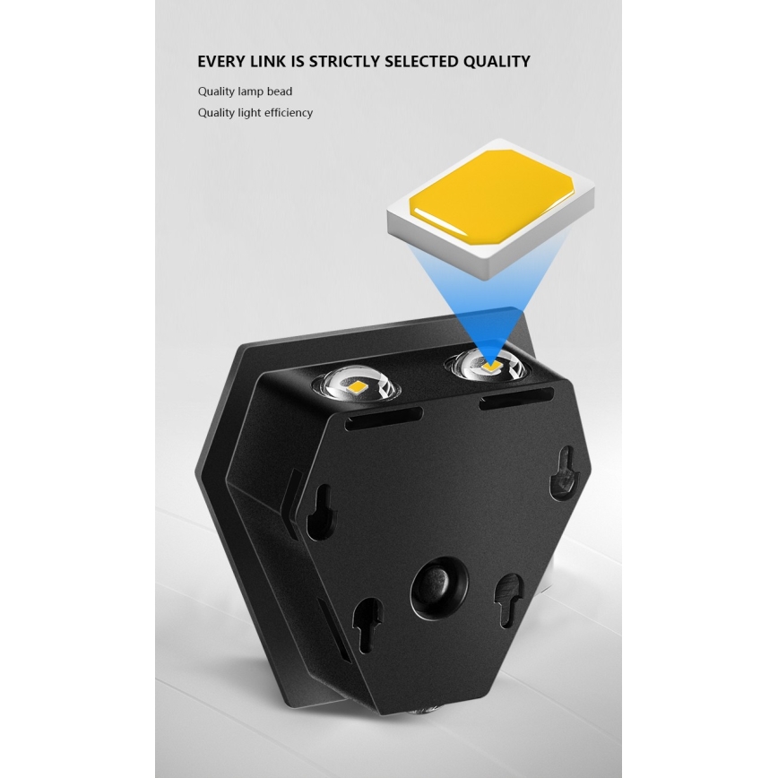 Iluminação solar de parede LED com sensor LED/2W/5V IP54