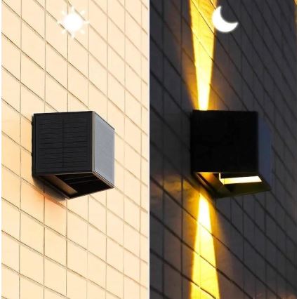 Iluminação solar de parede LED com sensor LED/2W/5V IP54