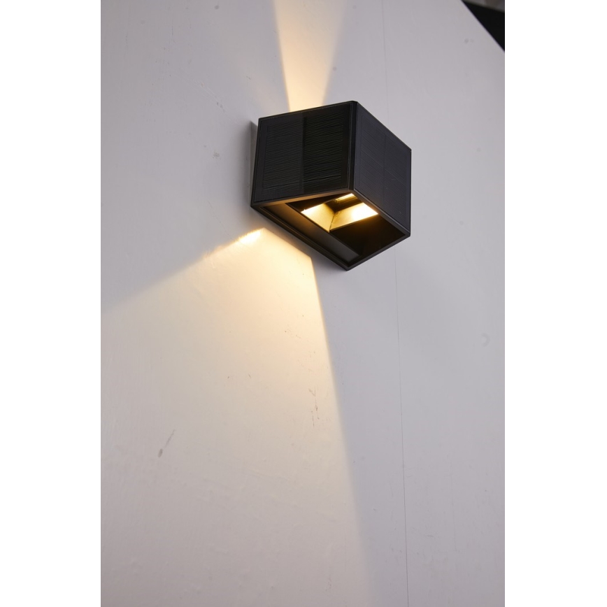 Luminária de parede solar LED com sensor LED/2W/5V IP54 1300 mAh