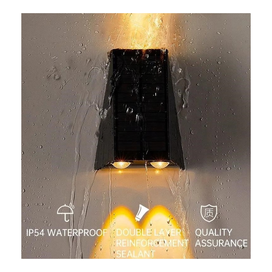 Iluminação solar de parede LED com sensor LED/2W/5V IP54 1300 mAh