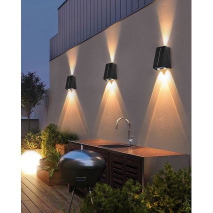 Iluminação solar de parede LED com sensor LED/2W/5V IP54 1300 mAh