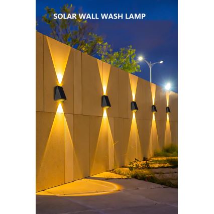 Iluminação solar de parede LED com sensor LED/2W/5V IP54 1300 mAh