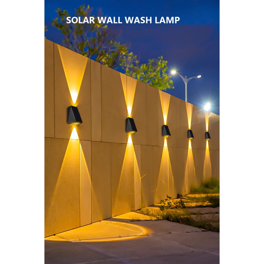 Iluminação solar de parede LED com sensor LED/2W/5V IP54 1300 mAh