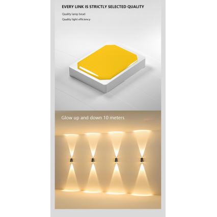 Iluminação solar de parede LED com sensor LED/2W/5V IP54 1300 mAh