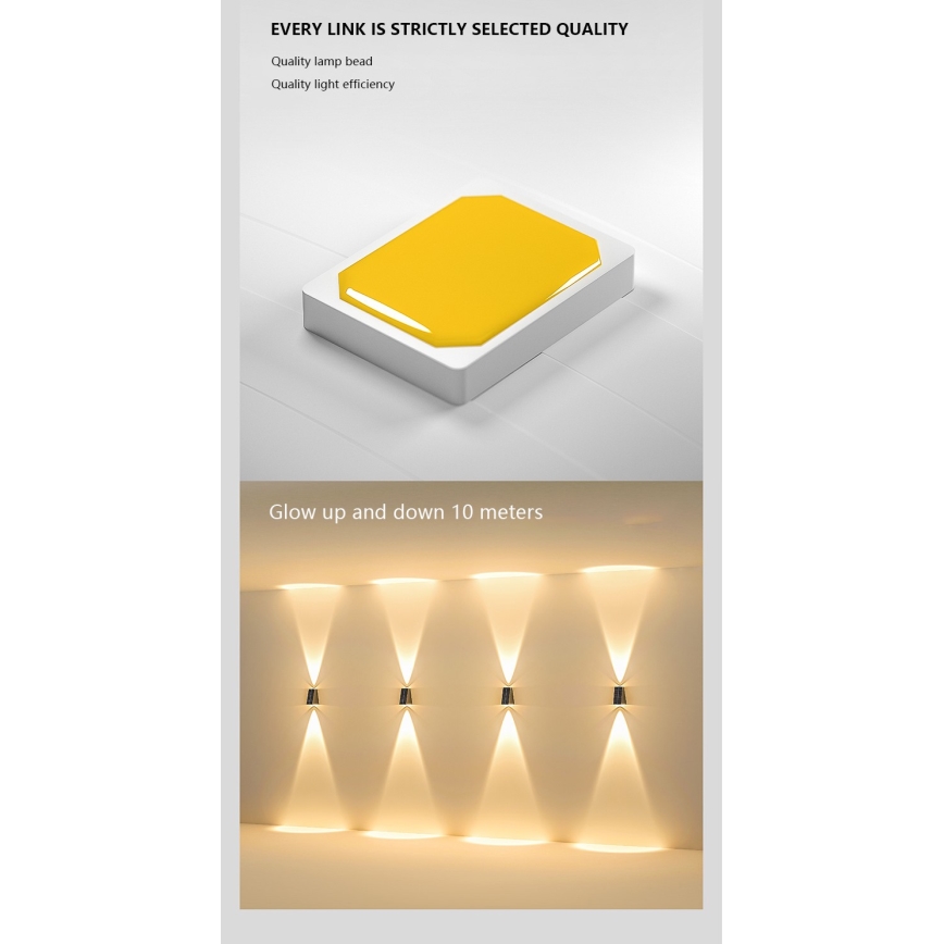 Iluminação solar de parede LED com sensor LED/2W/5V IP54 1300 mAh
