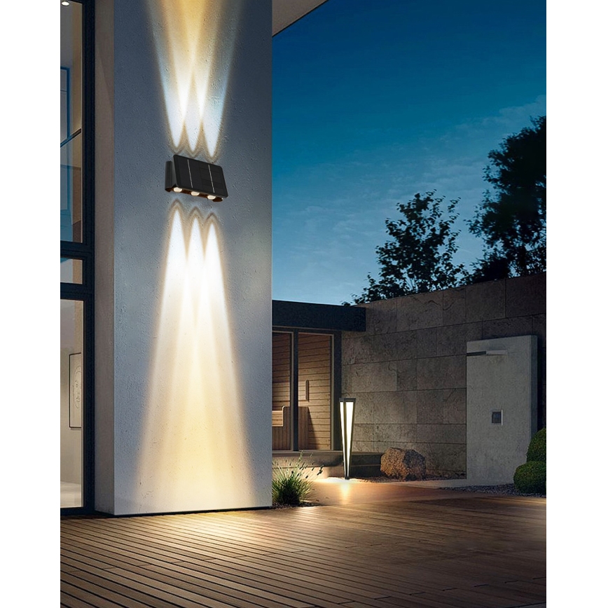 Iluminação solar de parede LED com sensor LED/2W/5V IP54