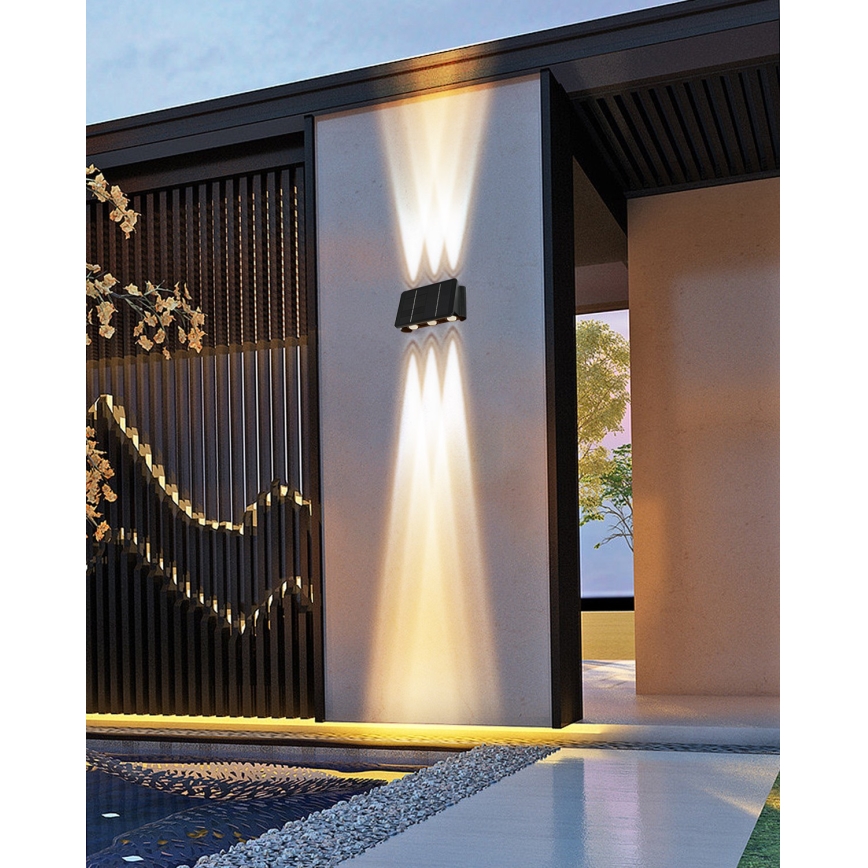 Iluminação solar de parede LED com sensor LED/2W/5V IP54
