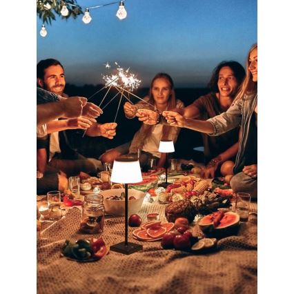 Lâmpada solar exterior LED regulável com sensor LED/4W/5V IP44 3600 mAh