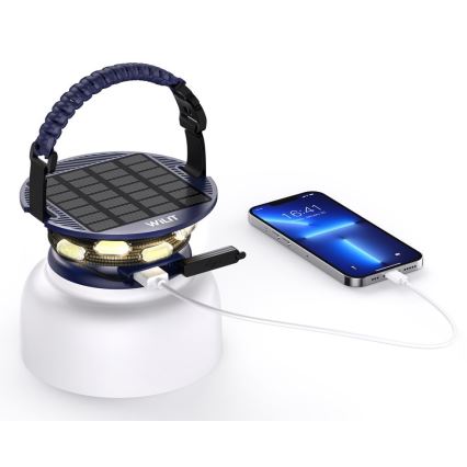 LED RGB Portátil solar rechargeable candeeiro com uma LED corrente LED/10W/5V 3600 mAh IP65