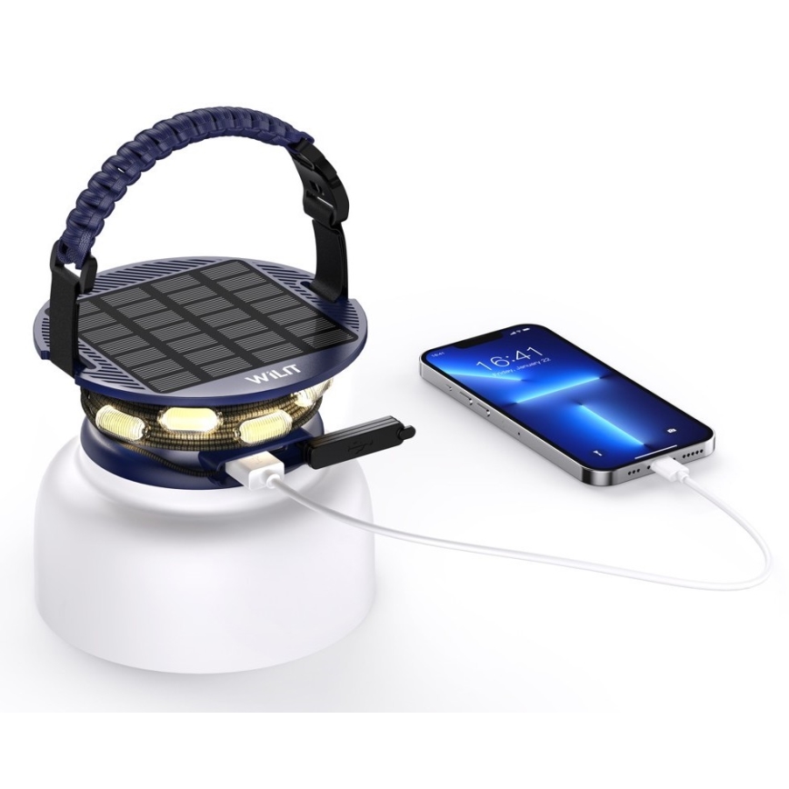 LED RGB Portátil solar rechargeable candeeiro com uma LED corrente LED/10W/5V 3600 mAh IP65