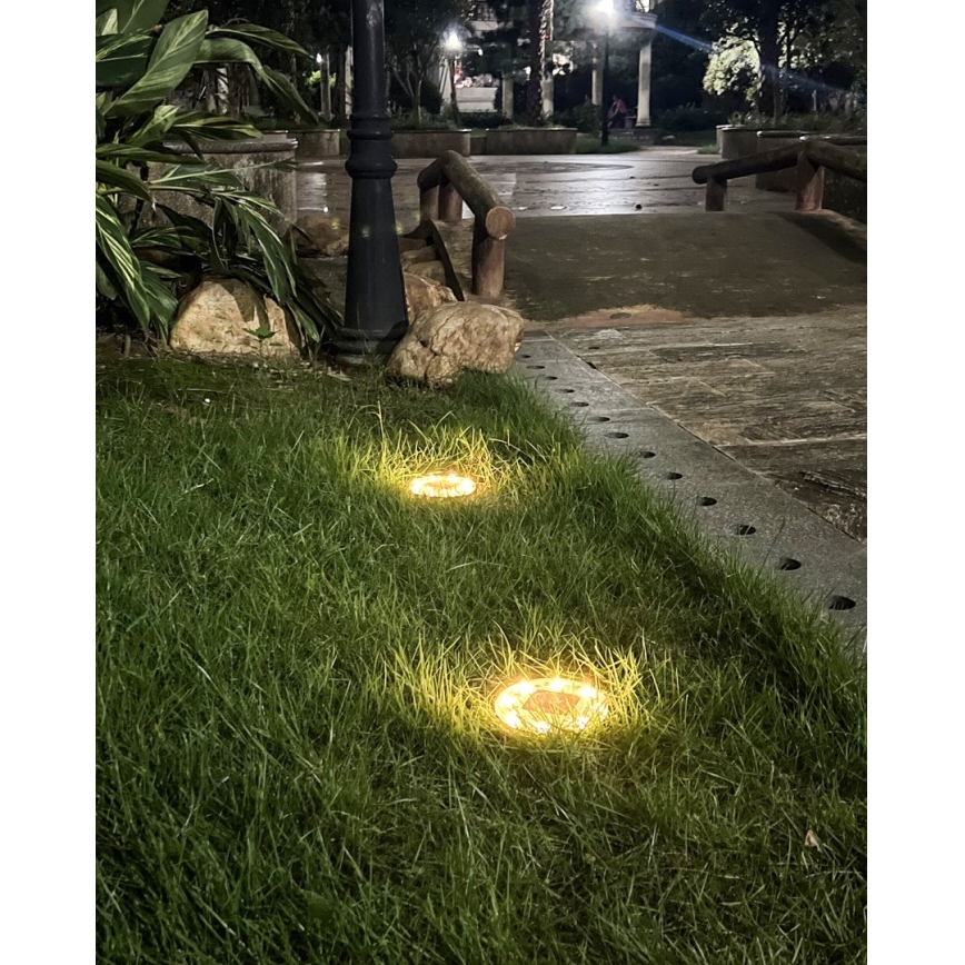 CONJUNTO 4x Luzes solares LED com regulação e sensor LED/0,048W/2V IP68 600 mAh