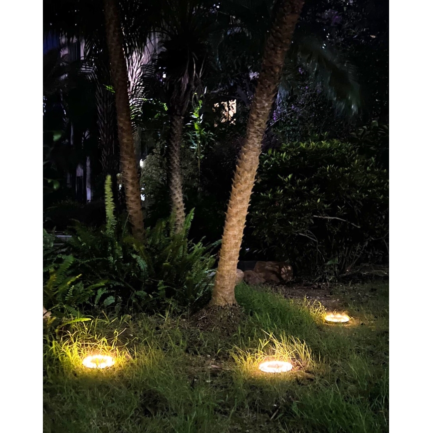 CONJUNTO 4x Luzes solares LED com regulação e sensor LED/0,048W/2V IP68 600 mAh