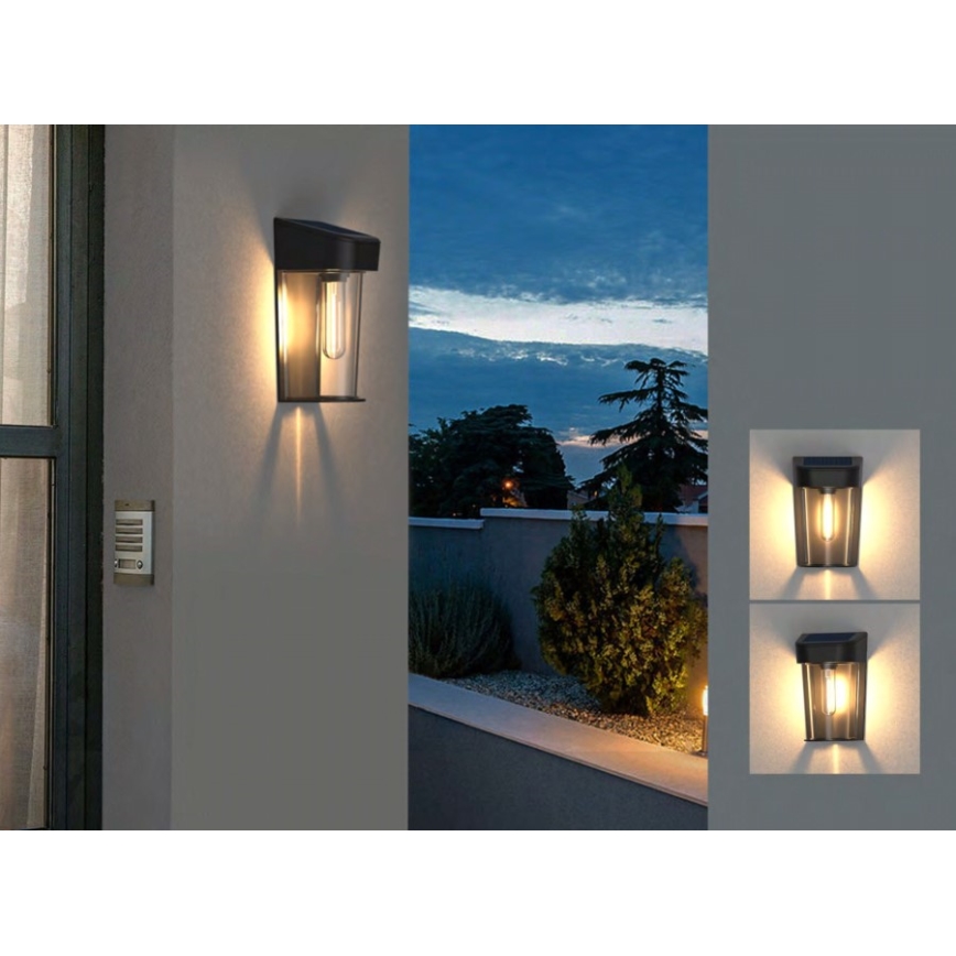 Iluminação solar de parede LED com sensor LED/2V IP44