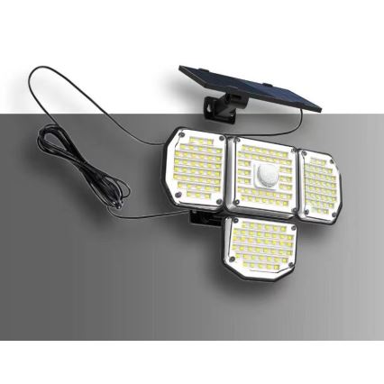 Luminária de parede solar LED com sensor LED/5W/5,5V 3000K/6500K IP44 1200 mAh
