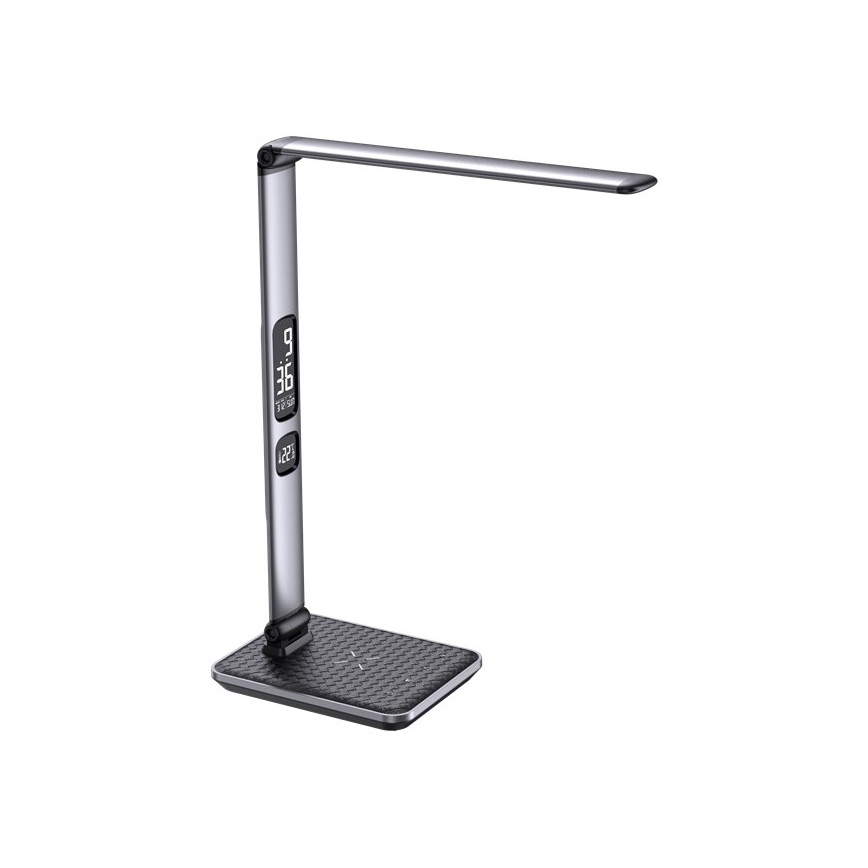 Candeeiro de mesa LED com regulação LED/8,5W/230V com carregamento sem fios