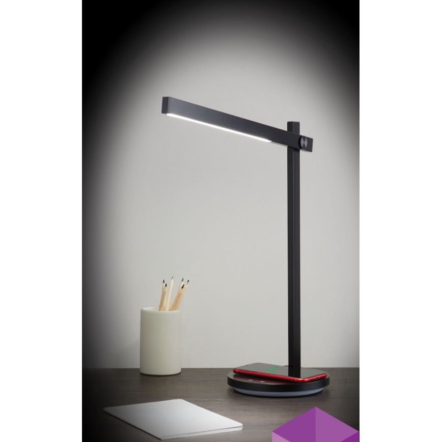 Candeeiro de mesa LED regulável com carregamento sem fios QI BEAM LED/18W/230V 2800K/4000K/5000K
