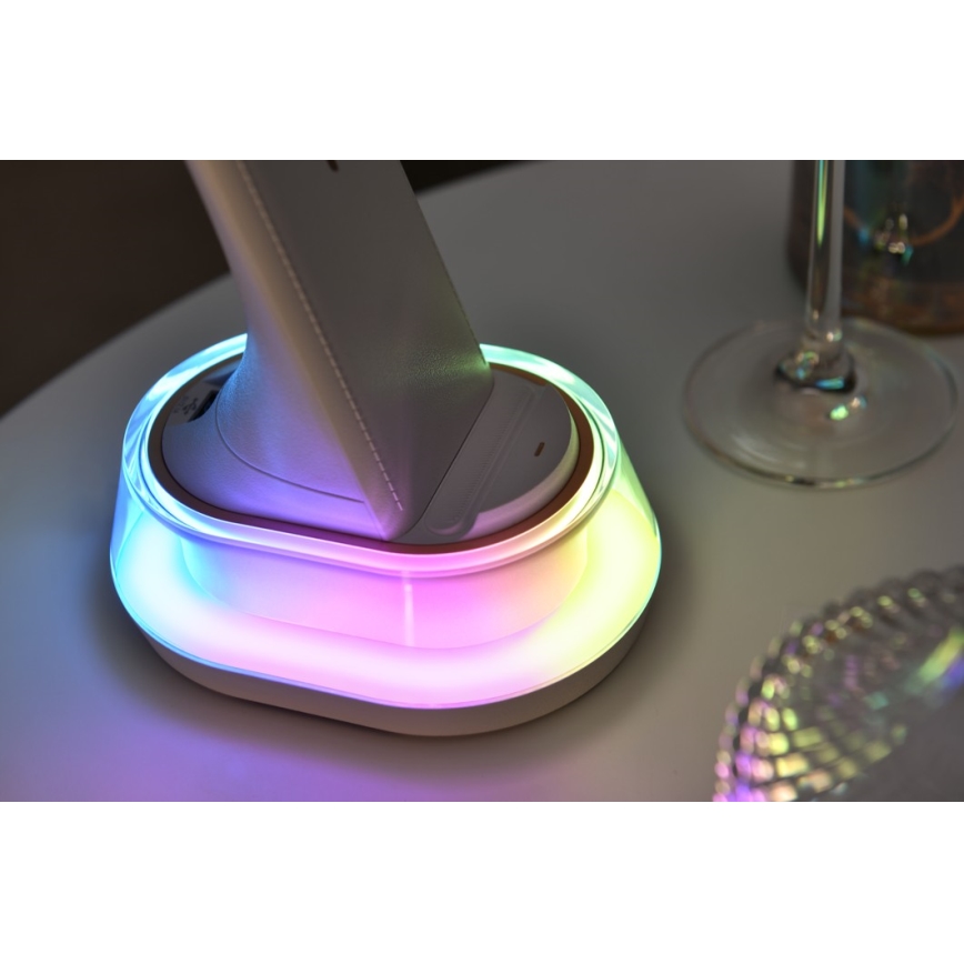 Candeeiro de mesa LED RGB com regulação CORELLA LED/7W/12/230V preto