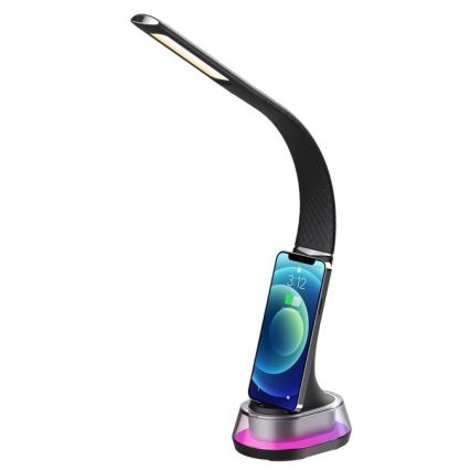Candeeiro de mesa LED RGB com regulação CORELLA LED/7W/12/230V preto