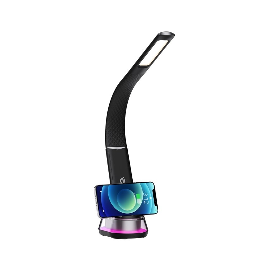Candeeiro de mesa LED RGB com regulação CORELLA LED/7W/12/230V preto
