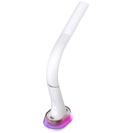 Candeeiro de mesa LED RGB com regulação e carregamento sem fios CORELLA LED/7W/12/230V branco
