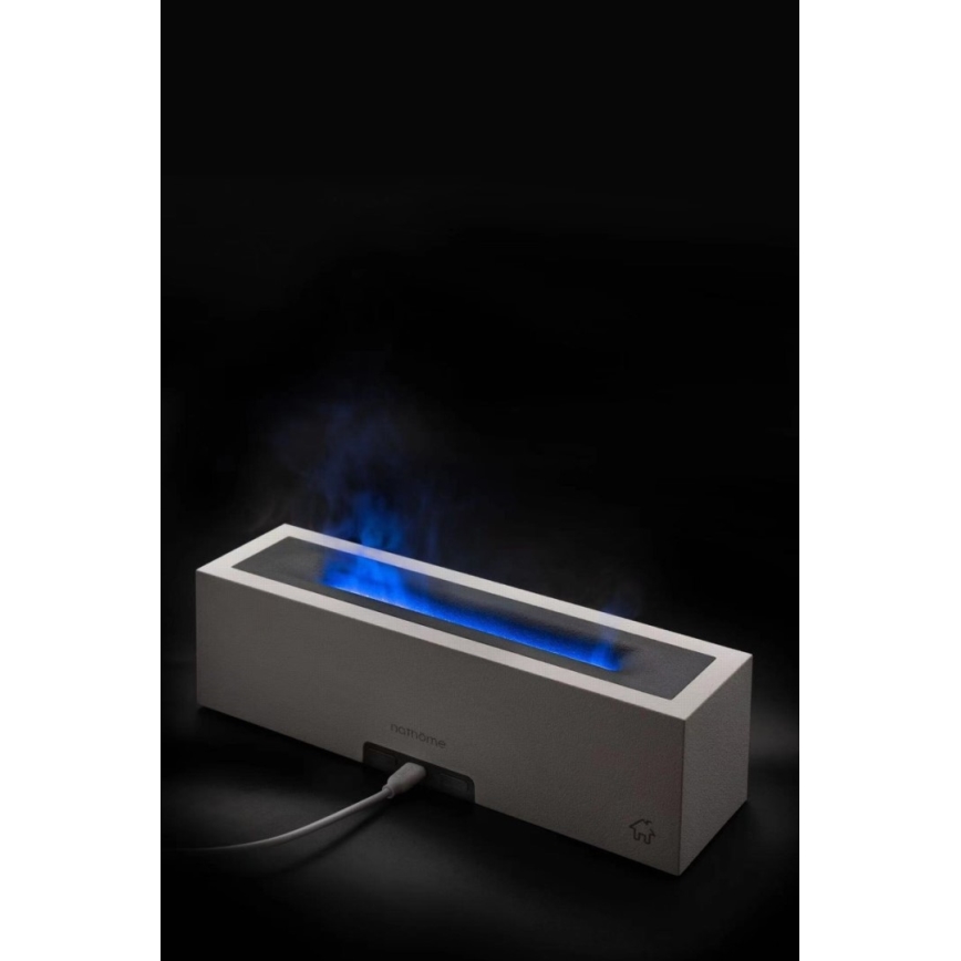 LED Difusor de aroma e humidificador de ar com imitação de chama LED/10W/5V