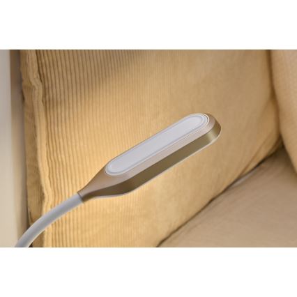 LED RGBW Candeeiro de mesa com regulação com despertador FALCON LED/10W/12V