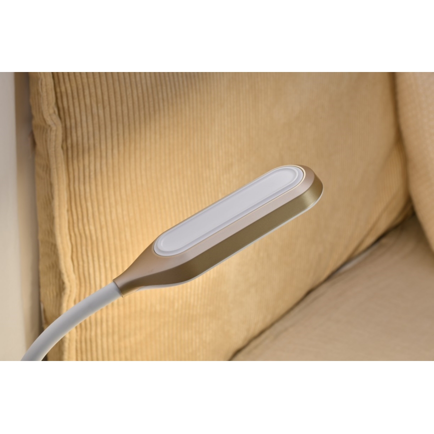 LED RGBW Candeeiro de mesa com regulação com despertador FALCON LED/10W/12V