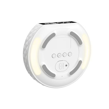 Despertador com visor LCD e sem fios Qi charger 27W/9V branco