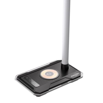 Candeeiro de mesa LED RGBW com regulação e carregamento Qi 30W/230V preto