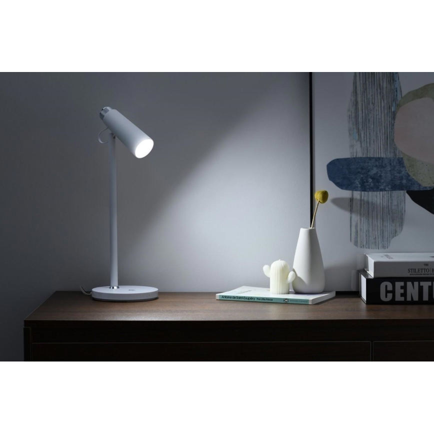 Candeeiro de mesa LED com regulação e carregamento sem fios TIT LED/12W/230V branco
