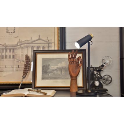 Candeeiro de mesa LED com regulação e carregamento sem fios TIT LED/12W/230V preto