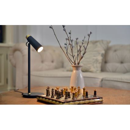 Candeeiro de mesa LED com regulação e carregamento sem fios TIT LED/12W/230V preto