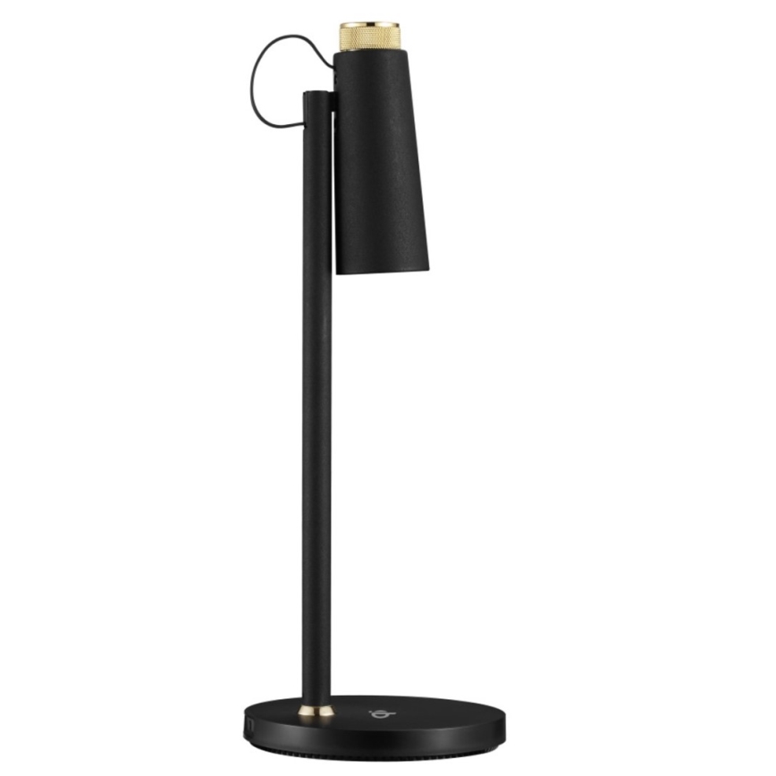 Candeeiro de mesa LED com regulação e carregamento sem fios TIT LED/12W/230V preto