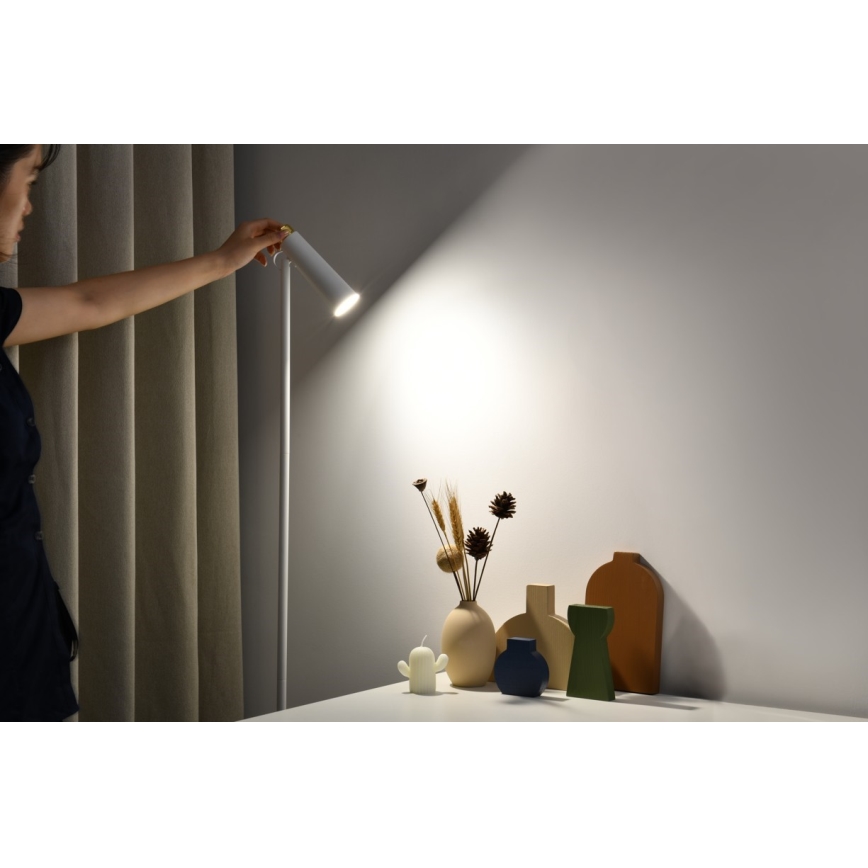 Candeeiro de chão LED com regulação TIT LED/6W/230V branco