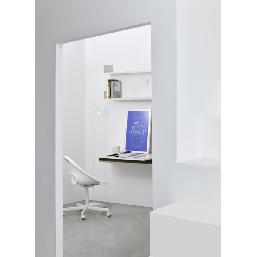 Candeeiro de chão LED com regulação TIT LED/6W/230V branco