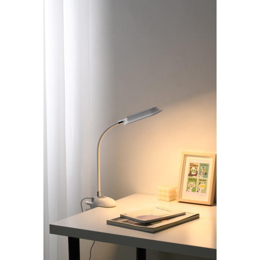 LED+CCT Lâmpada de mesa regulável com clip CLIP LED/7,5W/230V 3000/4200/5000K branca