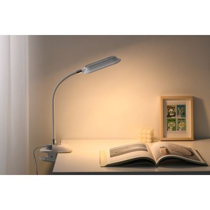 LED+CCT Lâmpada de mesa regulável com clip CLIP LED/7,5W/230V 3000/4200/5000K branca
