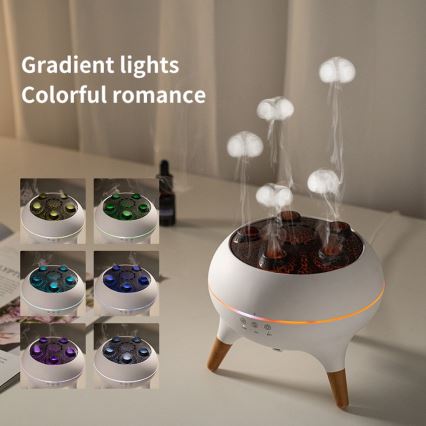 Immax 09104L - Difusor de aroma e umidificador de ar JELLYFISH LED/11W/5V