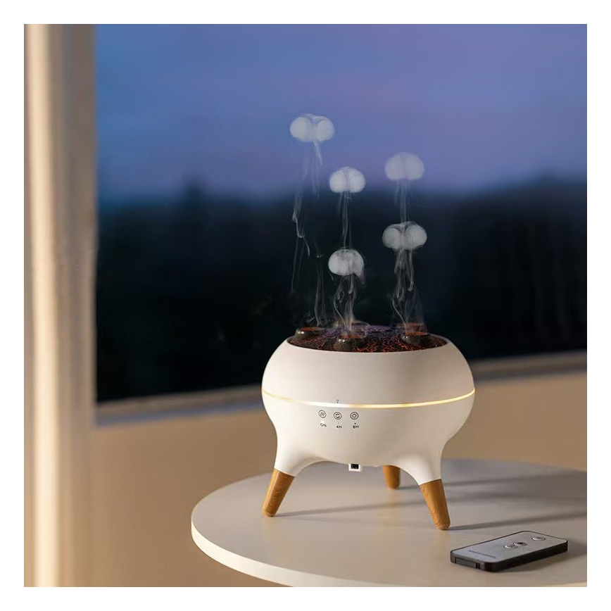 Immax 09104L - Difusor de aroma e umidificador de ar JELLYFISH LED/11W/5V