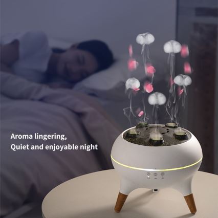 Immax 09104L - Difusor de aroma e umidificador de ar JELLYFISH LED/11W/5V