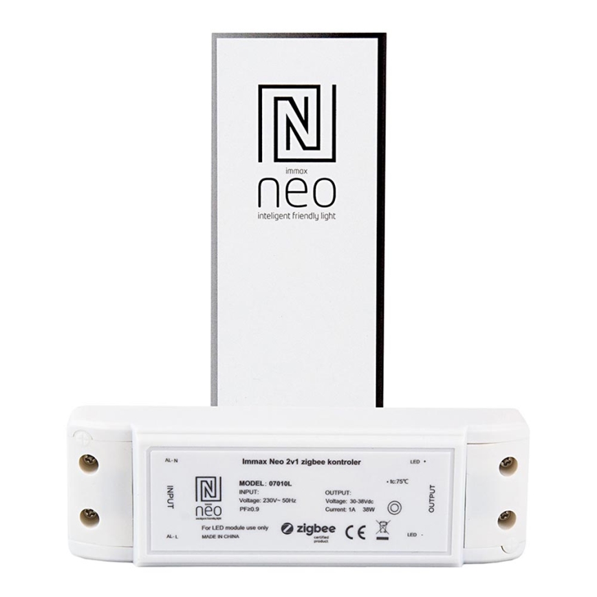Immax NEO 07010L - Dispositivo de interligação 2v1 38W/230V ZigBee