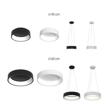 Immax NEO 07020L - Candelabro suspenso LED com regulação com controlo remoto AGUJERO LED/30W/230V Tuya