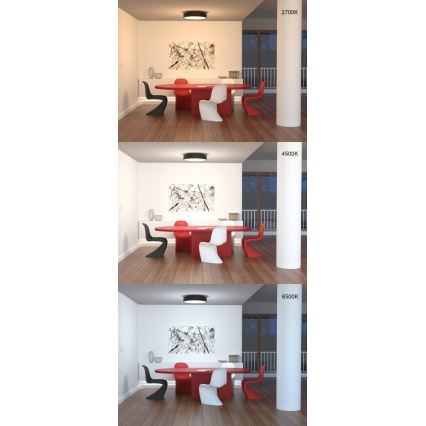 Immax Neo 07024L-15BD - Conjunto 2x Iluminação de teto LED com regulação RONDATE branco 2xLED/12W/230V + controlo remoto Tuya