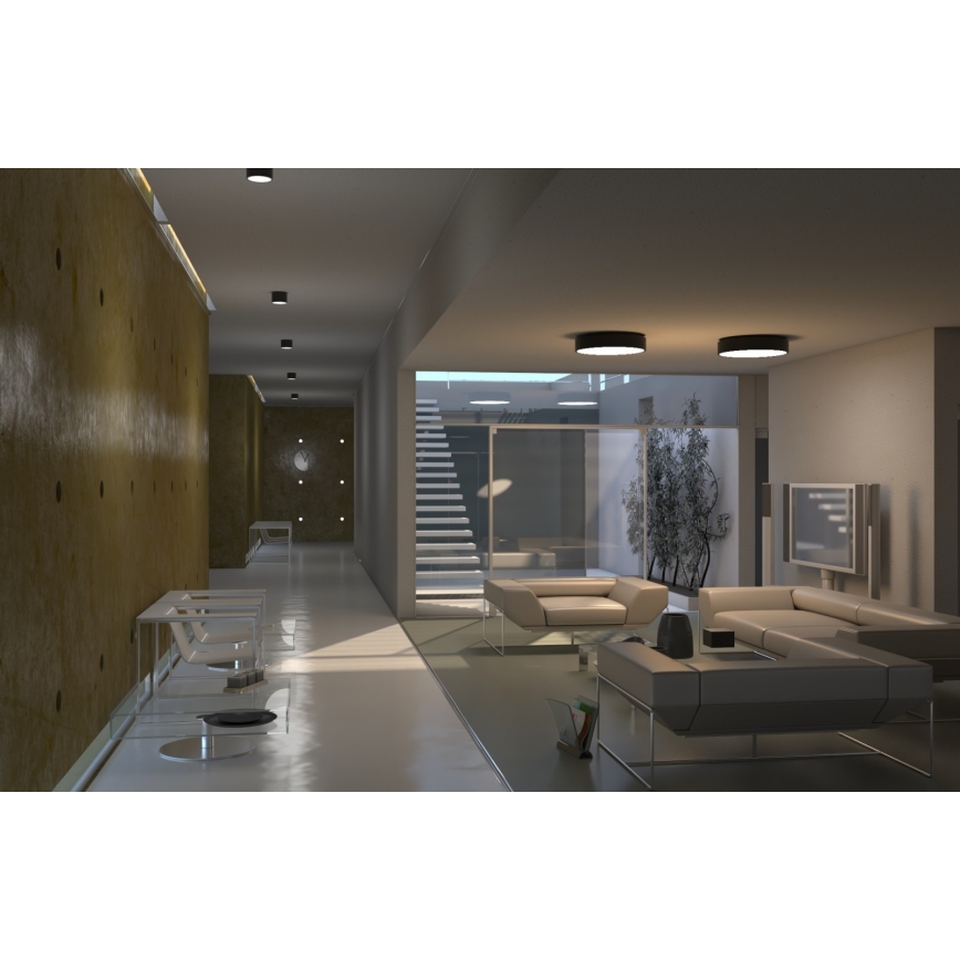 Immax Neo 07024L-15BD - Conjunto 2x Iluminação de teto LED com regulação RONDATE branco 2xLED/12W/230V + controlo remoto Tuya