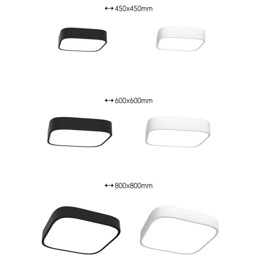 Immax NEO 07042L – Iluminação de teto LED com regulação RECUADRO LED/67W/230V + CR Tuya