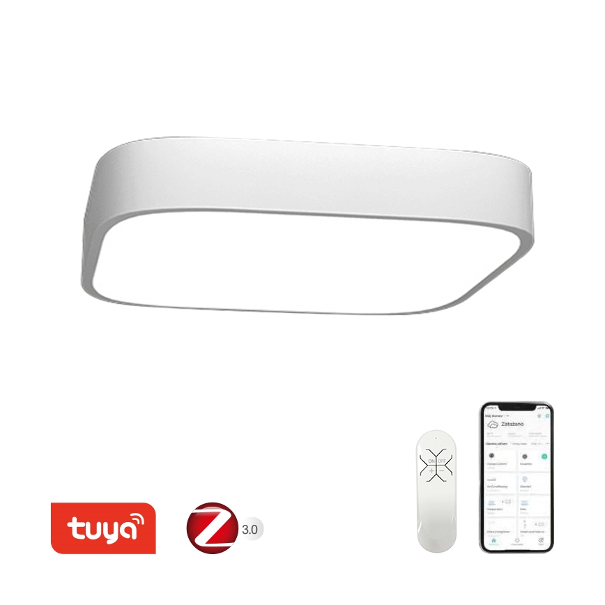 Immax NEO 07042L – Iluminação de teto LED com regulação RECUADRO LED/67W/230V + CR Tuya